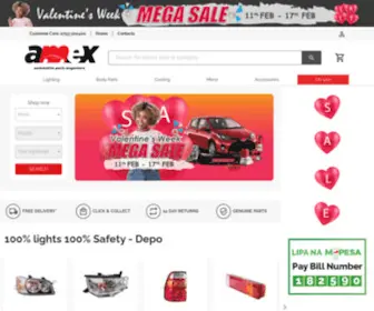 Amexautoparts.com(Automotive parts megastore in kenya) Screenshot