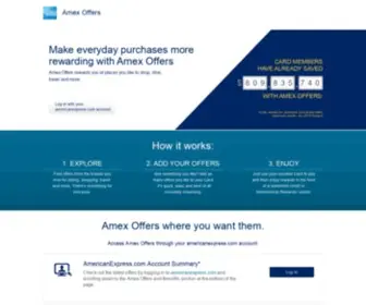 Amexoffers.com(Amex Offers Amex Offers) Screenshot