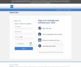 Amexrewardcard.com(American Express) Screenshot