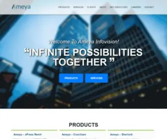 Ameyainfovision.com(Ameya Infovision Private Limited) Screenshot
