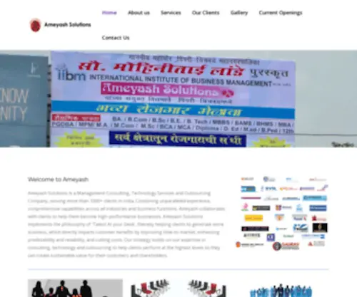 Ameyashsolutions.in(Ameyash Solutions) Screenshot
