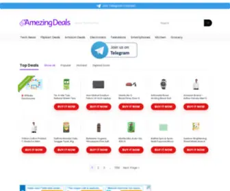 Amezingdeals.com(Amezing Deals for your online Shopping) Screenshot