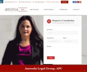 Amezolalg.com(Amezola Legal Group) Screenshot