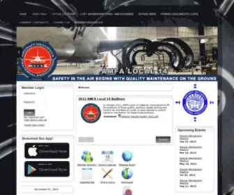 Amfa14.org(AMFA Local 14) Screenshot