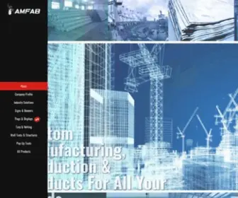 Amfab.ca(Custom Manufacturing) Screenshot