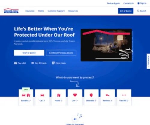 Amfam.com(Auto, Home, Life, & More) Screenshot