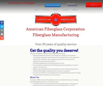 Amfiberglass.com(American Fiberglass Corporation) Screenshot