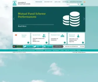 Amfiindia.com(AMFI is a nodal association of mutual funds across India. AMFI) Screenshot