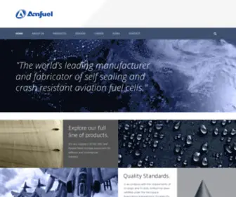 Amfuel.com(Leading Manufacturer of Self Sealing Fuel Cells) Screenshot