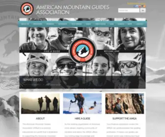 Amga.com(Education, standards, and certification for mountain guides) Screenshot