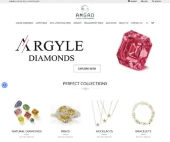 Amgad.com(Wholesaler of GIA Certified Natural) Screenshot