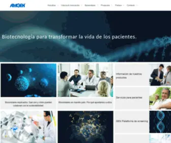 Amgen.com.ar(Amgen Argentina) Screenshot