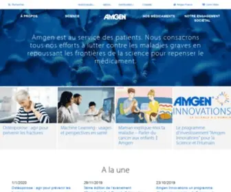 Amgen.fr(Amgen France) Screenshot