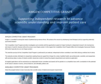 AmgenscientificGrants.com(AMGEN COMPETITIVE GRANT PROGRAM) Screenshot