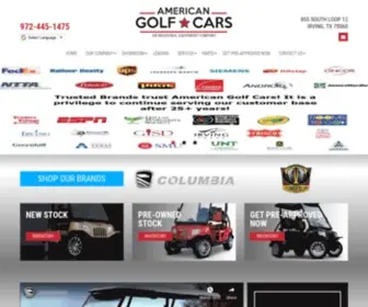 Amgolfcars.com(American golf cars) Screenshot