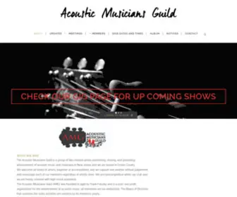 AMG.org(Acoustic Musicians Guild) Screenshot