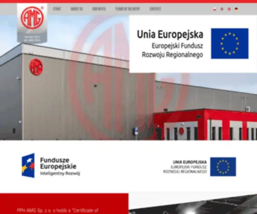 AMG.pl(Producent kontenerów i konstrukcji stalowych) Screenshot
