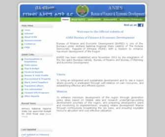 Amharabofed.gov.et(ANRS Bureau of Finance and Economic development (BoFED) official site) Screenshot