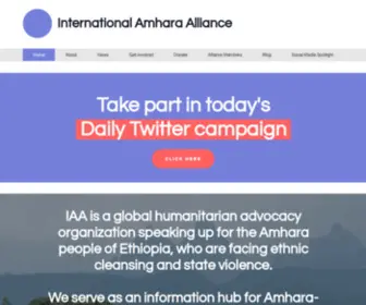 Amhara.net(International Amhara Alliance) Screenshot