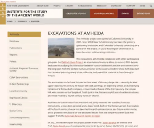 Amheida.org(Amheida) Screenshot
