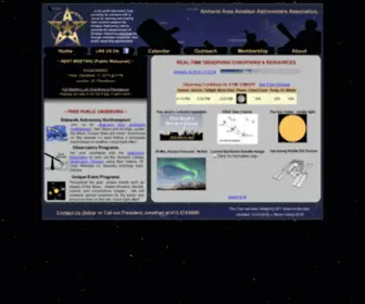 Amherstastronomy.org(Change In Work) Screenshot