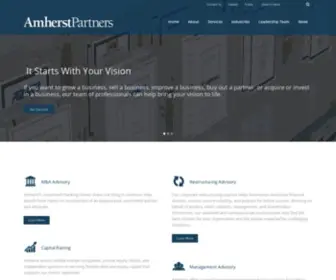 Amherstpartners.com(Amherst's investment banking and restructuring advisory clients share one thing in common) Screenshot