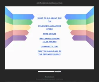 Amherstramblers.com(Living Room and kitchen solution) Screenshot