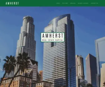 Amherstrec.com(Amherst Los Angeles Real Estate Capital) Screenshot