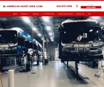 Amhoist.com(American Hoist Air & Lube) Screenshot