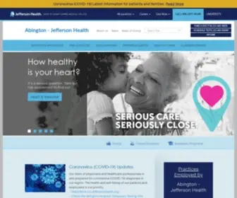 AMH.org(Abington – Jefferson Health) Screenshot