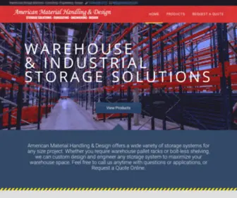 Amhrack.com(Industrial Steel Warehouse Shelves) Screenshot