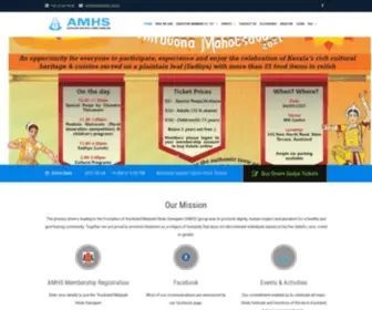 AMHS.org.nz(Auckland Malayali Hindu Samajam) Screenshot