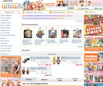 Amiami.com(Character & Hobby Shop) Screenshot