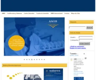Amib.com.mx(Portal AMIB) Screenshot