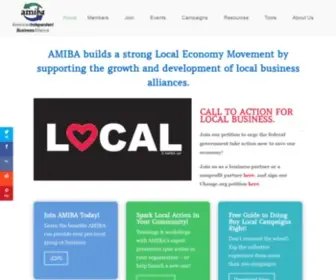 Amiba.net(American Independent Business Alliance) Screenshot