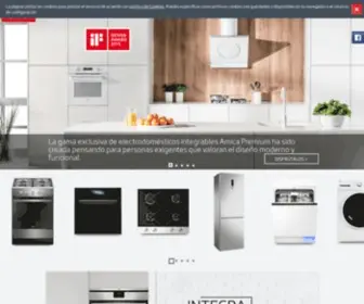 Amica-Group.es(La marca Amica en España es especialista en electrodomésticos integrables) Screenshot