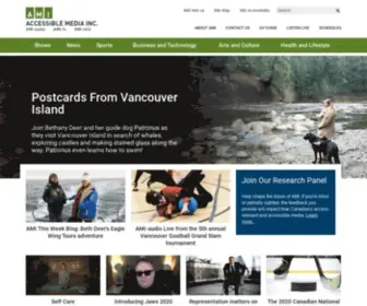 Ami.ca(The home of Accessible Media Inc. We believe in an inclusive society where media) Screenshot