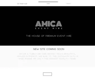 Amicaeventhire.com(Event Furniture Hire Melbourne) Screenshot