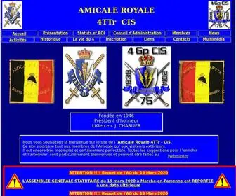 Amicale-4TTR.be(Amicale Royale 4TTr CIS) Screenshot