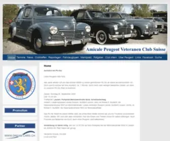 Amicale-Peugeot.ch(Veteranen Club Suisse) Screenshot