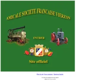 Amicalesocietefrancaisevierzon.com(AMICALE SOCIETE FRANCAISE VIERZON Site officiel) Screenshot