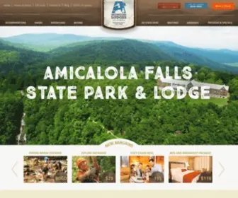 Amicalolafallslodge.com(Amicalola Falls State Park & Lodge) Screenshot