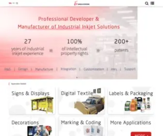 Amicasystems.com(Industrial Inkjet R&D and Manufacturing) Screenshot