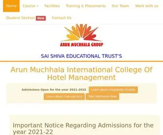 Amichm.com(Arun Muchhala International College of Hotel Management) Screenshot