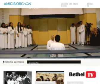 Amicib.org(Associazione Missionaria Italiana Cristiana Indipendente Bethel) Screenshot