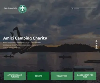 Amicicharity.org(Amici Camping Charity) Screenshot