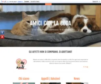 Amiciconlacoda.com(AMICI CON LA CODA) Screenshot