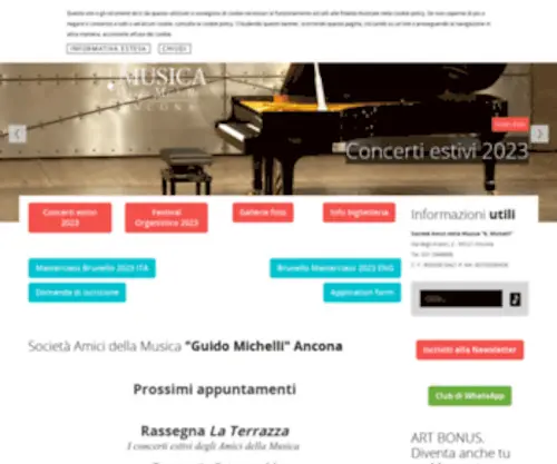 Amicimusica.an.it(Amici musica ancona Società Amici della Musica Ancona) Screenshot