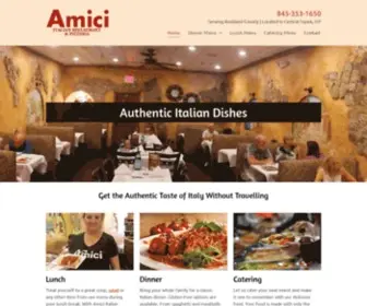 Amicinyack.net(Amici Italian Restaurant & Pizzeria) Screenshot