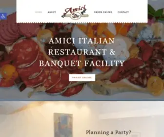 Amicistaugustine.com(Amici Italian Restaurant) Screenshot